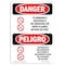 Signmission OSHA Sign, Flammable Materials No Smoking Bilingual, 10in X 7in Alum, 7" W, 10" L, Spanish OS-DS-A-710-VS-1254 - alternate 1